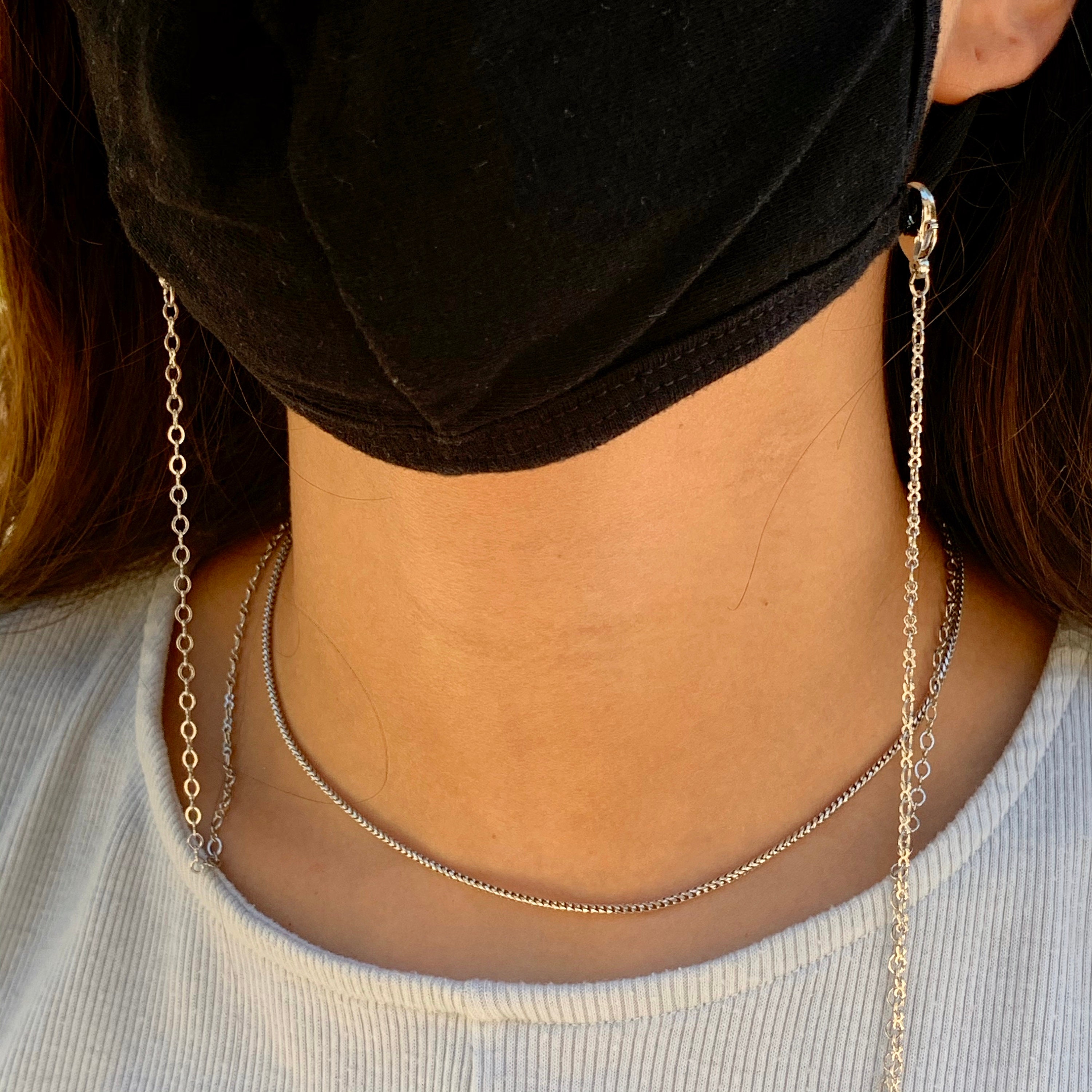 Mask Chains for Women Silver or Gold Face Mask Chain Etsy