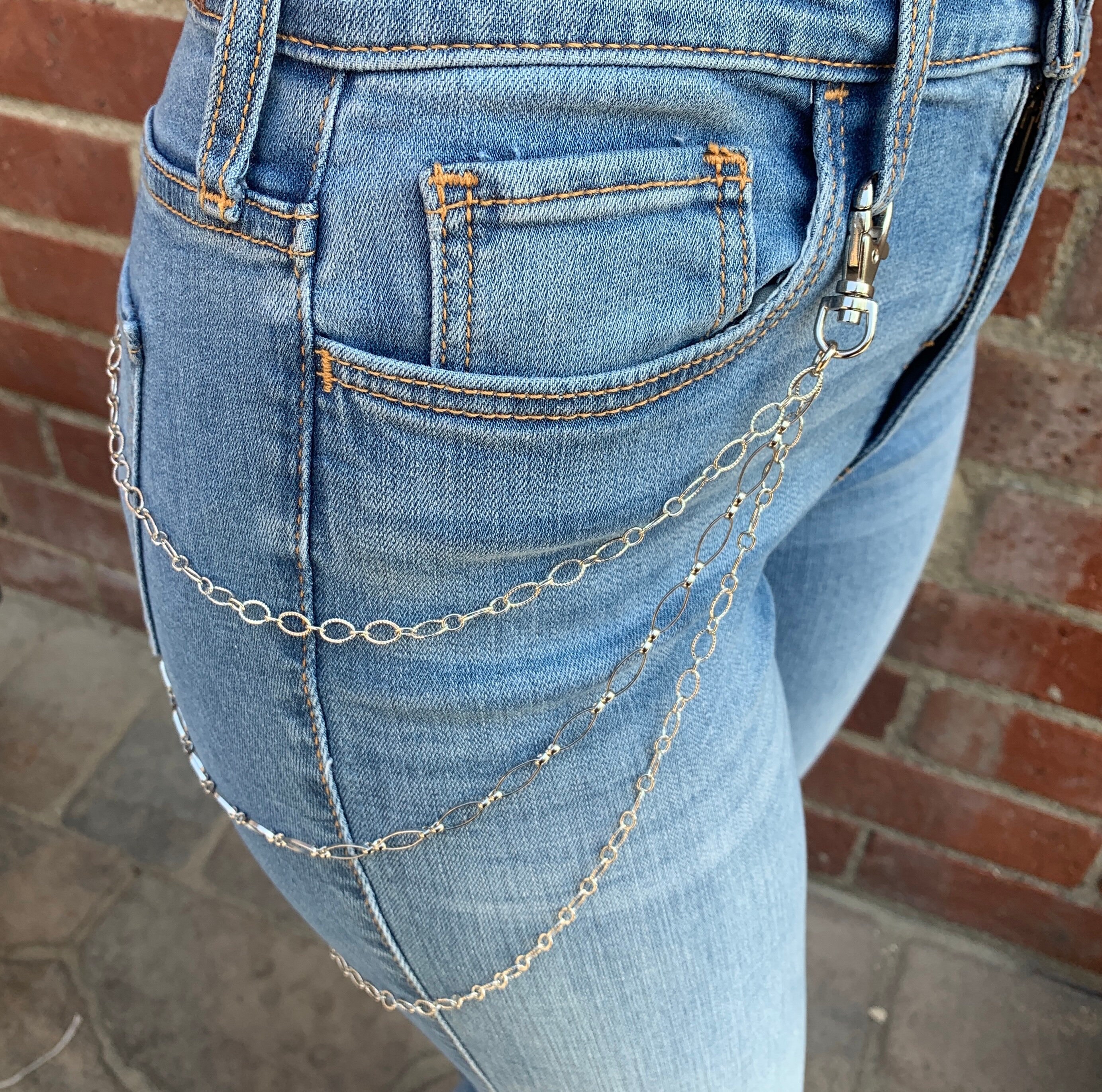 Trouser Chain Jeans Chain Pocket Chain Clothing Chain Etsy