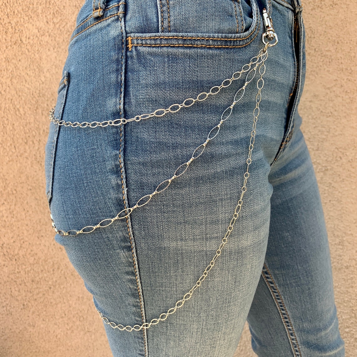 Trouser Chain Jeans Chain Pocket Chain Clothing Chain Etsy