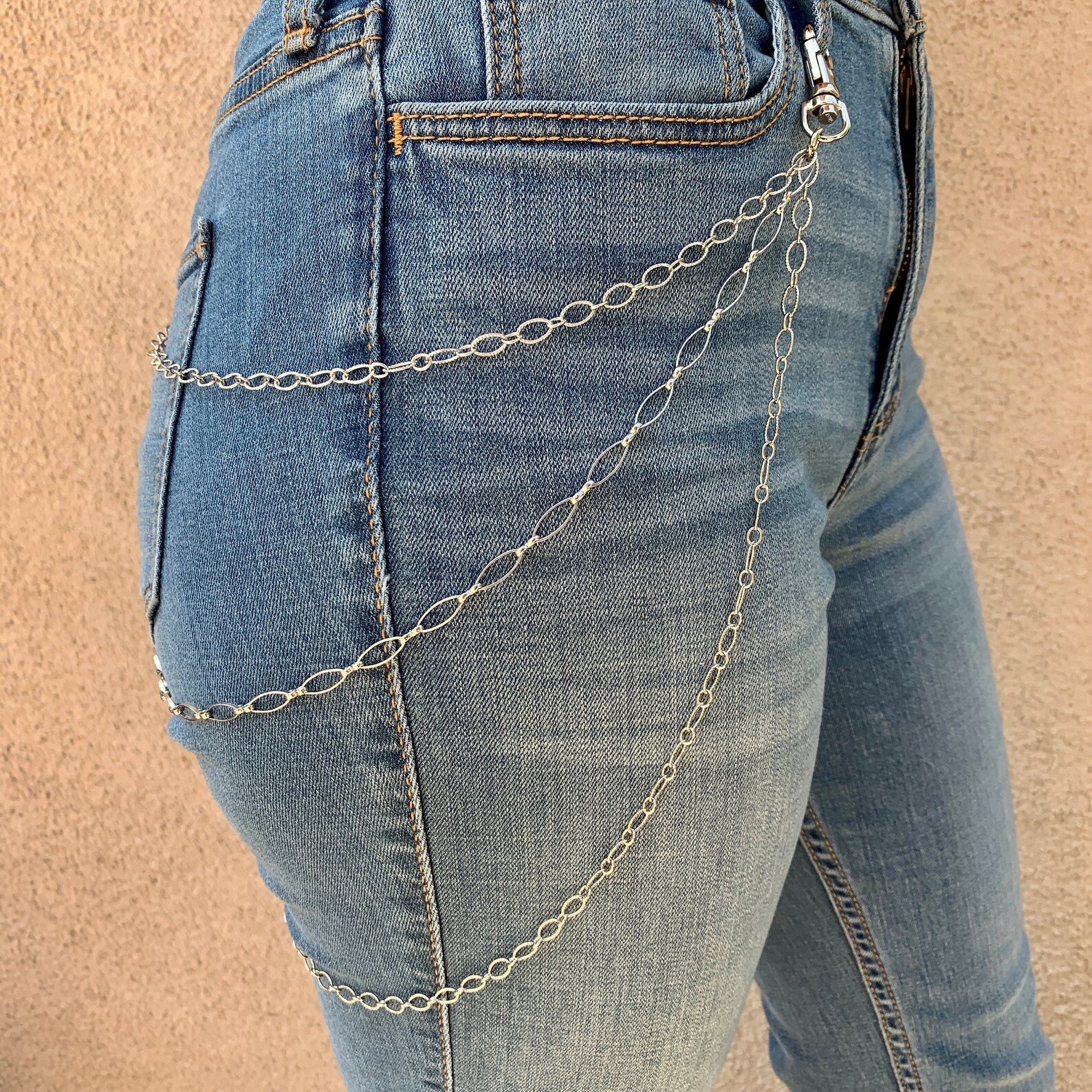 Trouser Chain Jeans Chain Pocket Chain Clothing Chain Etsy