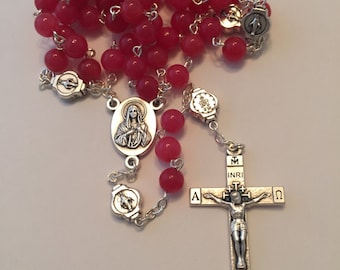 Red Jasper Jerusalem Rosary