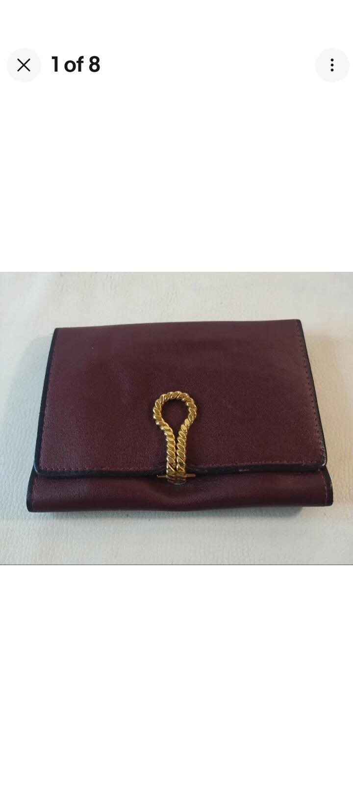 Vintage ROLFS Leather Women's Retriever Clutch Wallet Coin Purse w/Card Slots
