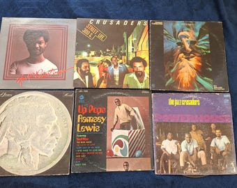 Lote de 6 discos de vinilo de jazz vintage - Crusaders Bob James Ramsey Lewis Earl Klugh VG