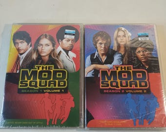 The Mod SQUAD Season 1 Volume 1 & Season 2 Volume 2 NOS-Sealed DVDs 70s TV shows
