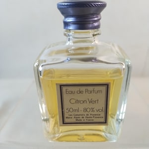 EDP Citron Vert Splash 50ml Les Comptoirs De Provence 80% Full VERY RARE