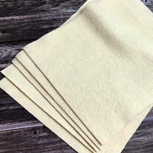 x5 Filz Premium Papierherstellung, Wolle, A5 A6 Blätter, Couching, stapelbar, professionelle Qualität, Zellstoff-freundliche Blumensamen, Büttenrand