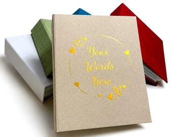 200 Photos Personalised Album, 6x4 inch Photos, Plastic Pockets, Hard Cased, Fabric Cover, Slip In Sleeves, Large Capacity