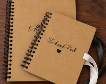 A4, A5 Dry Mount Photo Album, Scrapbook, Portrait Ribbon-Tie, White Black Kraft Card