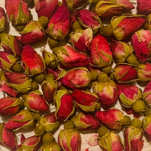 Rosebud Dried Flowers, Paper Making, Savon, Carte, Potpourri, Décoration, Real Natural