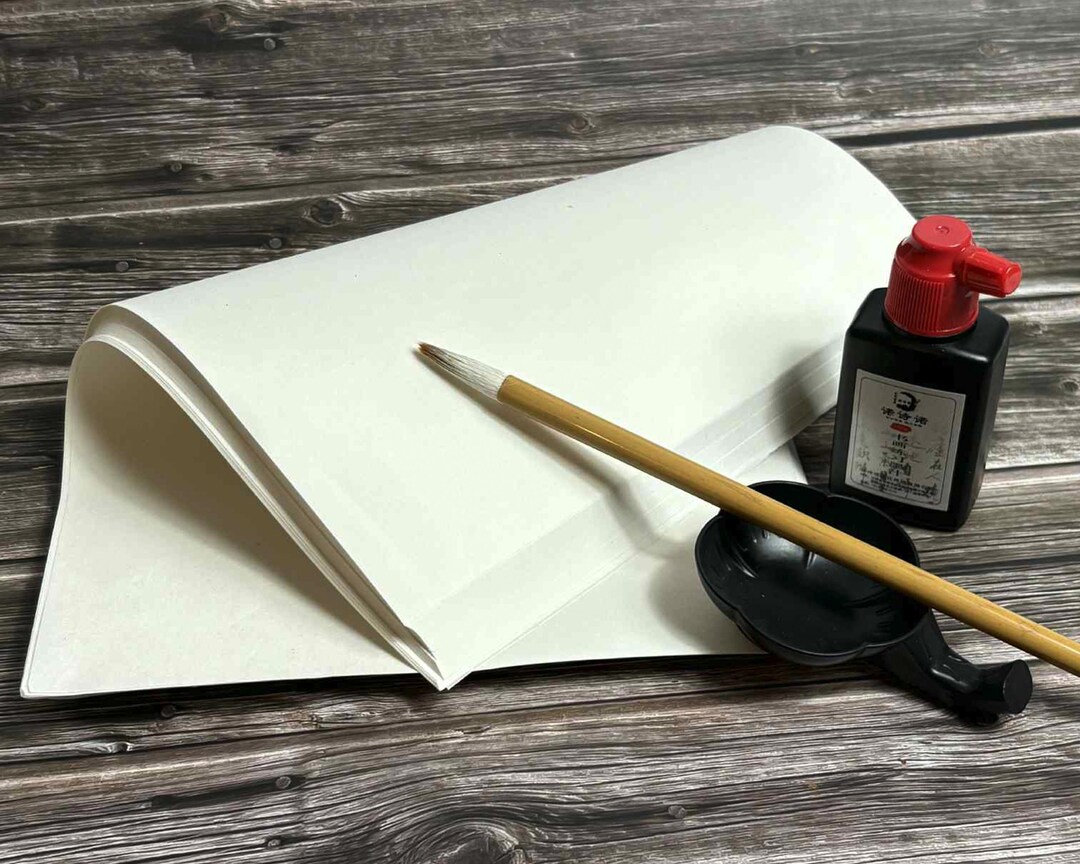 Writing In Rice Rice Paper Calligraphy 100 Sheets, 25cm X 35cm, Traditional Chinese ...