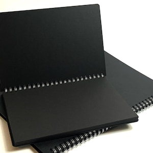 Scrapbooking portrait A4 A3, album photo, 100 pages, grandes feuilles de carton noir pour projet, sans acide, livre relié