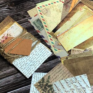 30 feuilles de papier à lettre pour journal, Multicolore, Journal indésirable, feuilles de scrapbooking, imprimées, coupe nette, différentes tailles, mots écrits à faire soi-même