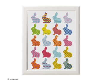 Easter Bunny Cross Etsy