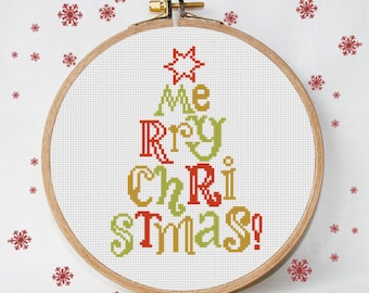 christmas cross stitch pattern modern christmas tree merry christmas modern cross stitch instant download pdf - Free Christmas Cross Stitch Patterns christmas cross stitch pattern modern christmas tree merry christmas modern cross stitch instant download pdf - Free Christmas Cross Stitch Patterns