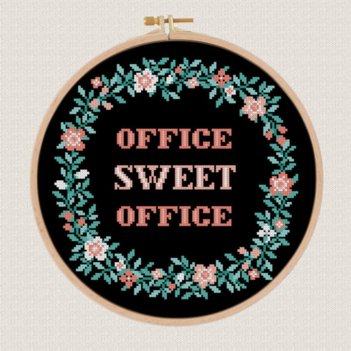 Office decor cross stitch pattern pdf Office sweet office | Etsy