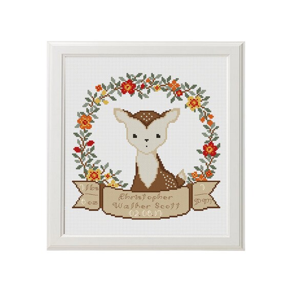 deer baby boy cross