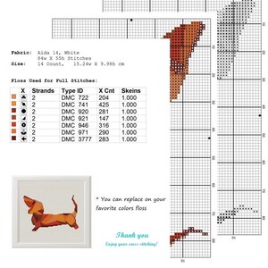 Geometric dog Cross Stitch pattern dachshund Pattern Modern | Etsy