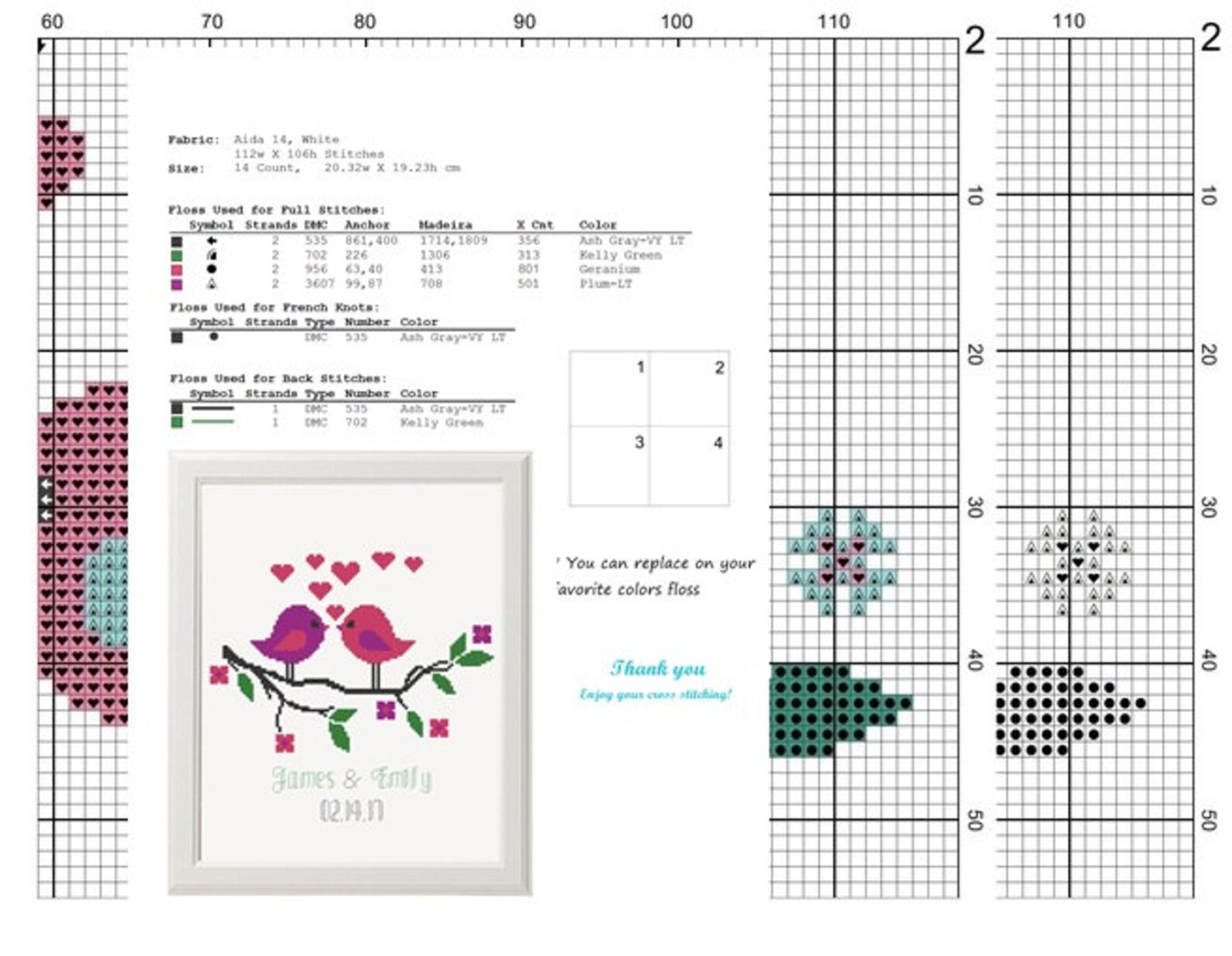 Wedding cross stitch pattern Modern cross stitch wedding Etsy