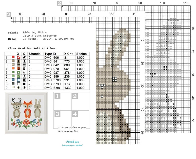 Animals Baby Nursery Cross Stitch Pattern Pdf Baby Nursery Etsy