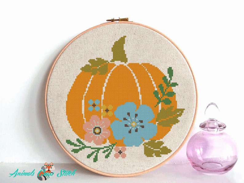 Pumpkin Cross Stitch Pattern Flowers Cross Stitch Happy Halloween Cross Stitch Happy Autumn Counted Cross Stitch Easy Cross Stitch Decor Books Tutorials Craft Supplies Tools Colonialgolfhart Com