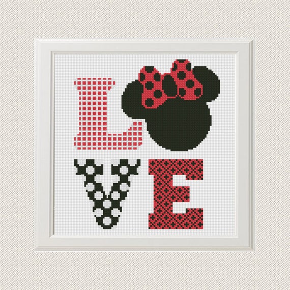 Disney Cross Stitch Pattern Love Pdf Pattern Threads Funny Etsy