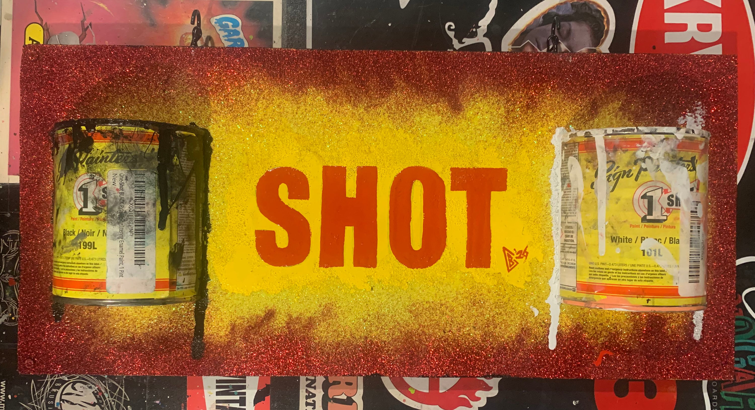 Painted Kustom 1 Shot One Shot Paint Hanging Shop Sign. Cool Etsy