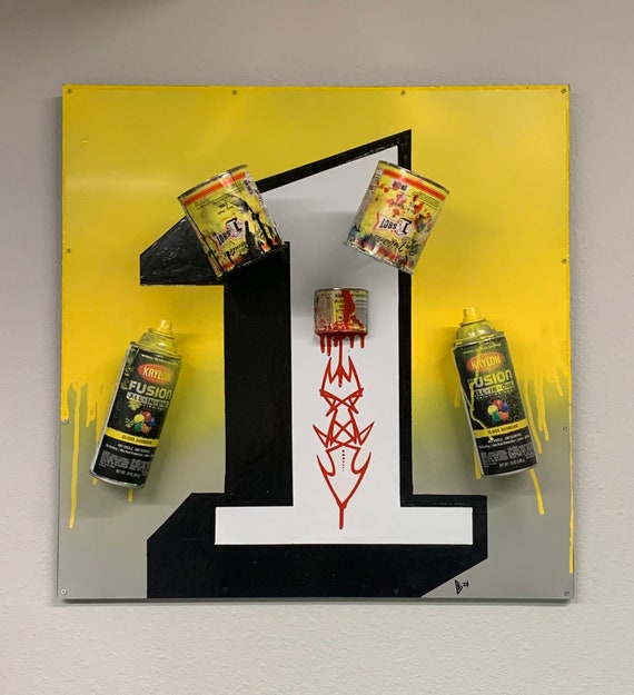 Painted Kustom 1 Shot One Shot Paint Hanging Shop Sign. Cool Etsy