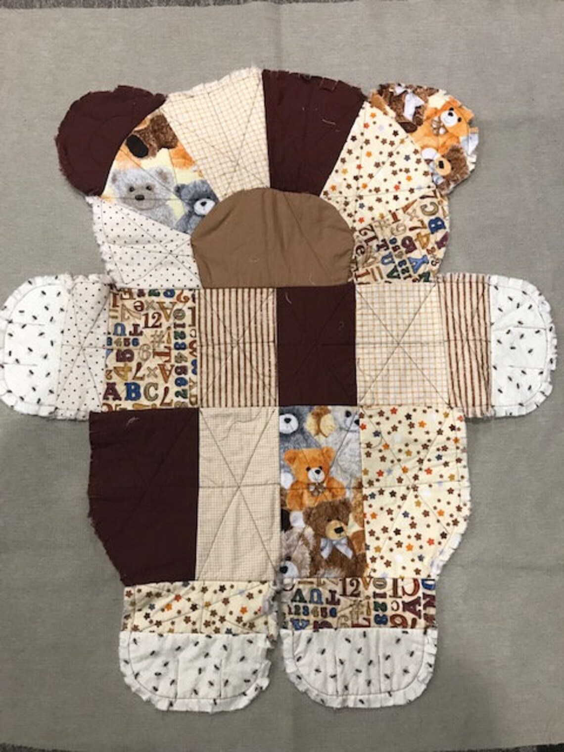 Bear Rag Quilt Etsy