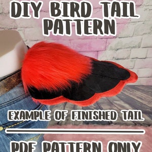 DIY Bird Tail - PDF Pattern