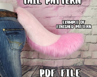 DIY Relaxed Dog Tail - PDF Pattern