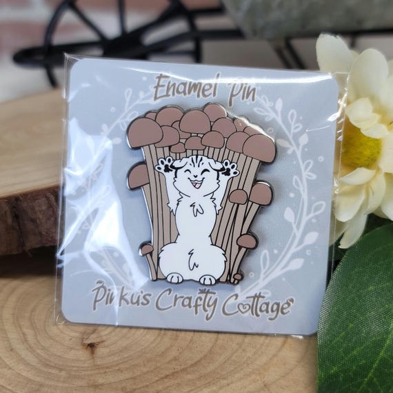 Enoki Mushroom Pin