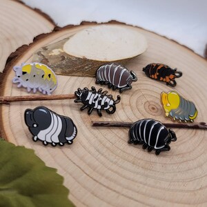 Isopod and Mushroom mini pins