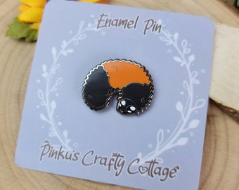 Wooley Bear Caterpillar mini pin