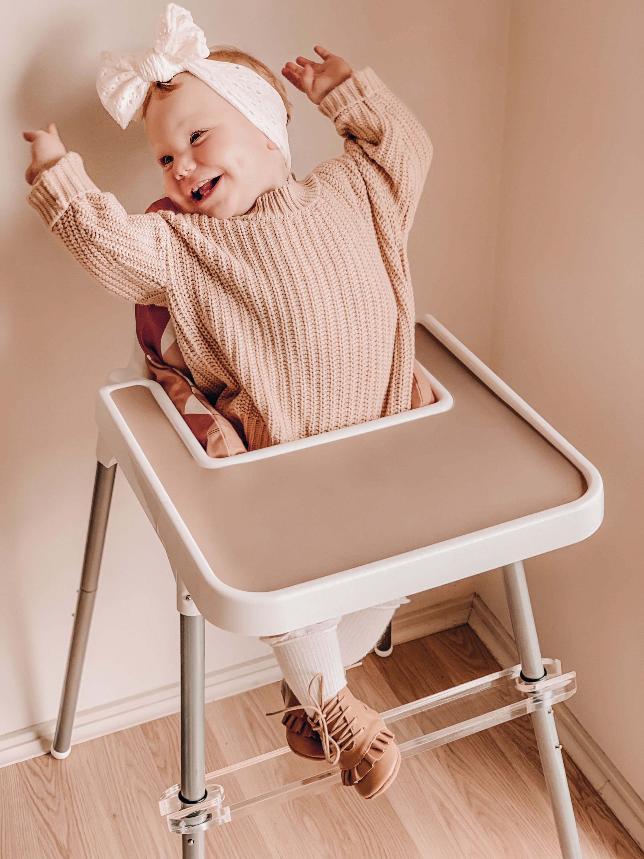 Australian Made Clear Acrylic Adjustable Highchair Footrest | Etsy