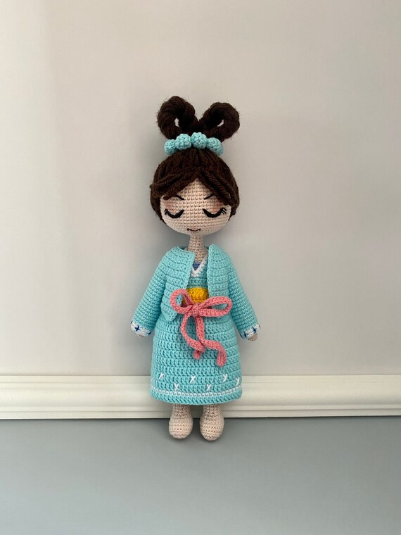 Over The Moon Chang E Goddess Doll Crochet Doll Etsy