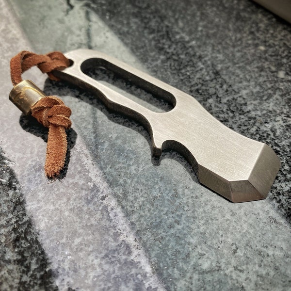 The DeckHand prybar by Picaroon Tools - edc tool, edc keychain, brass keychain, titanium edc keychain
