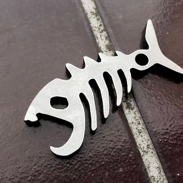 The Dead Catch - Edc Pocket Multitool Bottle Opener Prybar HEX Pirate (Steel, Copper or Brass)