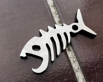 The Dead Catch - Edc Pocket Multitool Bottle Opener Prybar HEX Pirate (Steel, Copper or Brass)