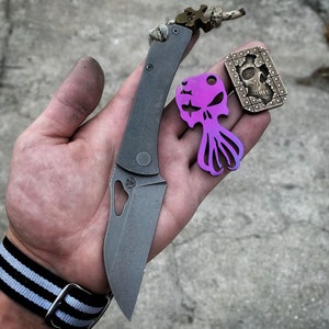 The Kraken V2 by Picaroon Tools EDC Keychain multitool, bottle opener, key tool Steel, Copper, Titanium or Brass image 8