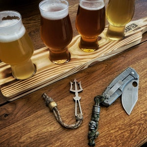 De Beer King's Trident van Picaroon Tools EDC sleutelhanger multitool, flesopener, sleutelgereedschap staal, koper, titanium of messing afbeelding 8