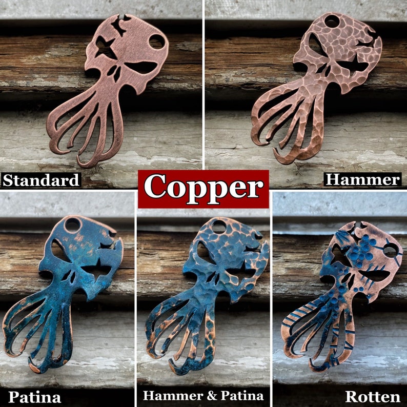 The Kraken V2 by Picaroon Tools EDC Keychain multitool, bottle opener, key tool Steel, Copper, Titanium or Brass image 4