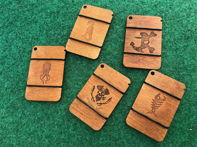 Pirate Wallet by Picaroon Tools Edc Minimalistic Wallet Etsy UK