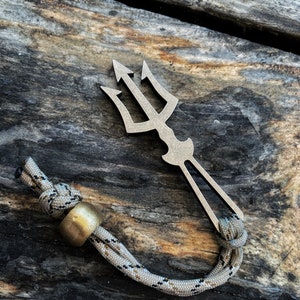 The Beer Kings Trident by Picaroon Tools EDC Keychain multitool, bottle opener, key tool Steel, Copper, Titanium or Brass image 5