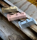Bearded Buccaneer V1 & V2 (Normal or Wide teeth / steel, brass, titanium or copper ) - beard comb, edc tool, multitool - Picaroon Tools product logo
