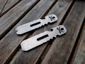 The Plank - EDC prybar multi tool pry bar for everyday carry - steel, brass, copper - by Picaroon Tools product logo