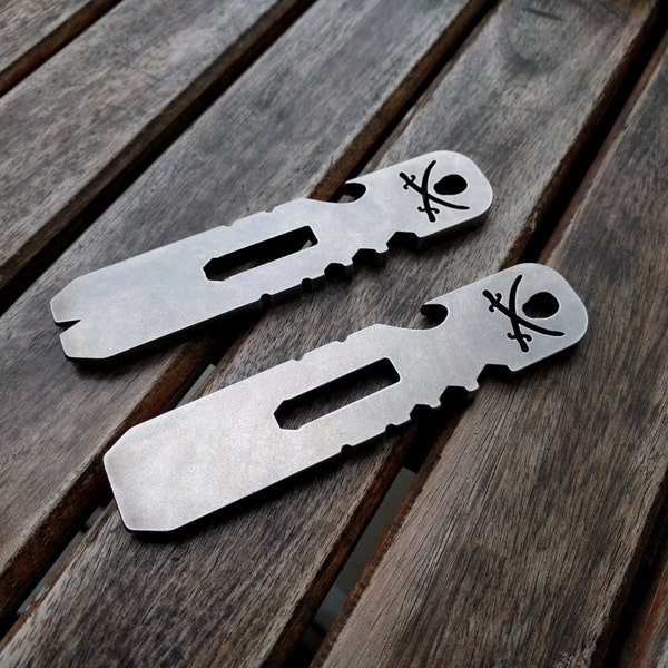 The Plank - EDC prybar for everyday carry - steel, brass, copper, titanium - by Picaroon Tools