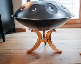Handpan Stand Floor Handpan Handpan Stand Tongue Drum Stand Solid Oak Wood Etsy