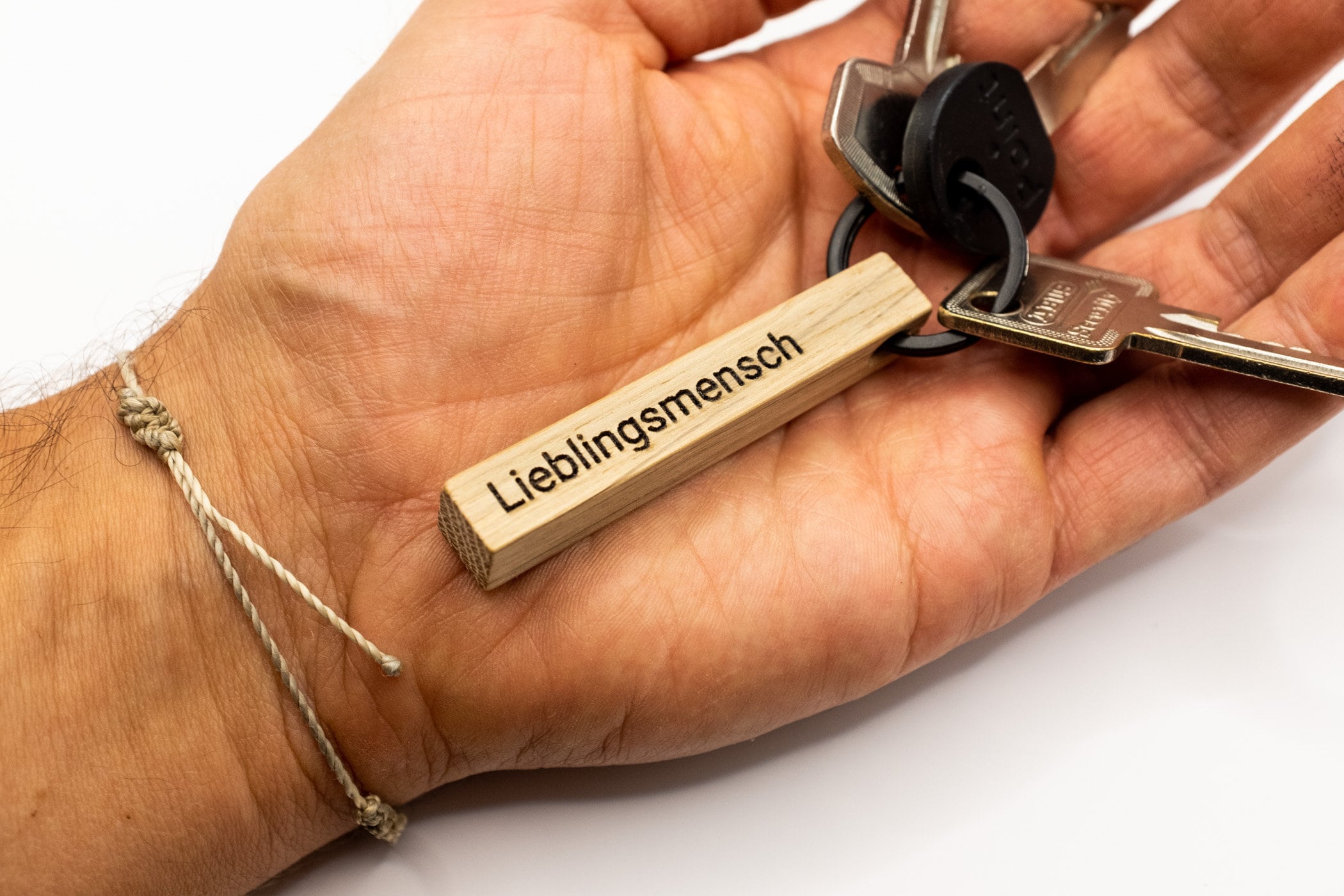 Portachiavi Personalizzato In Legno Di Noce – Incisione Artigianale, Regalo Unico Fatto A Mano (Germania)