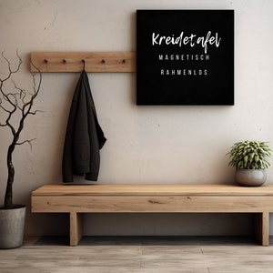 Magnetic board, chalk board, pin board Wooden board, magnetic board wall without visible frame