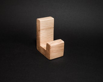 Ganci adesivi Ganci da parete in legno di quercia, senza foratura, ganci stabili, ganci di quercia, ganci di legno, diverse dimensioni, ganci di legno